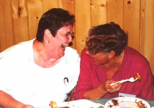 I wonder who they're laughing about.