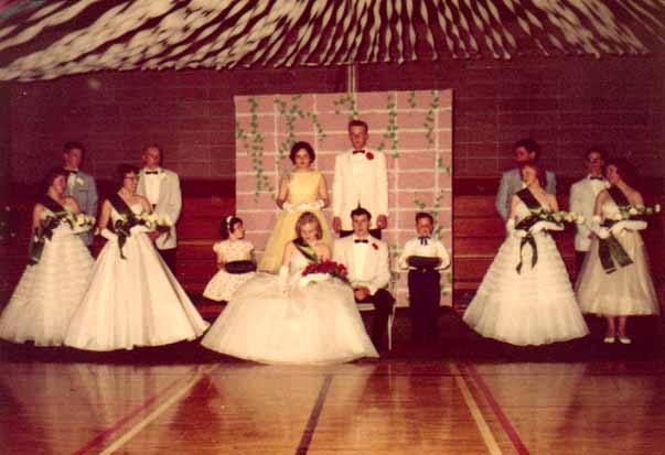 1960 - Prom King and Queen and their Court